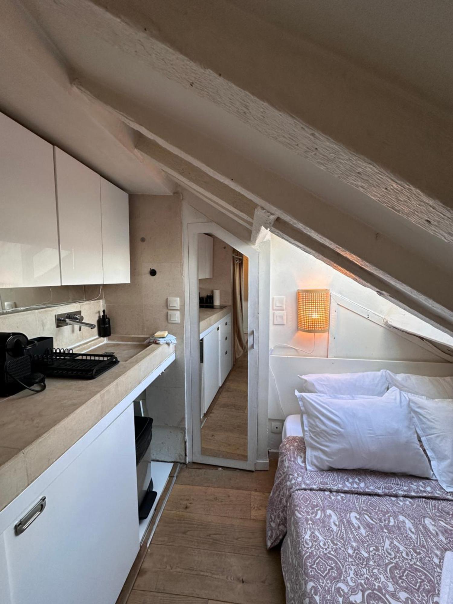 Апартаменти Marais Rooftop Studio - Metro Filles Du Calvaire Париж Екстер'єр фото