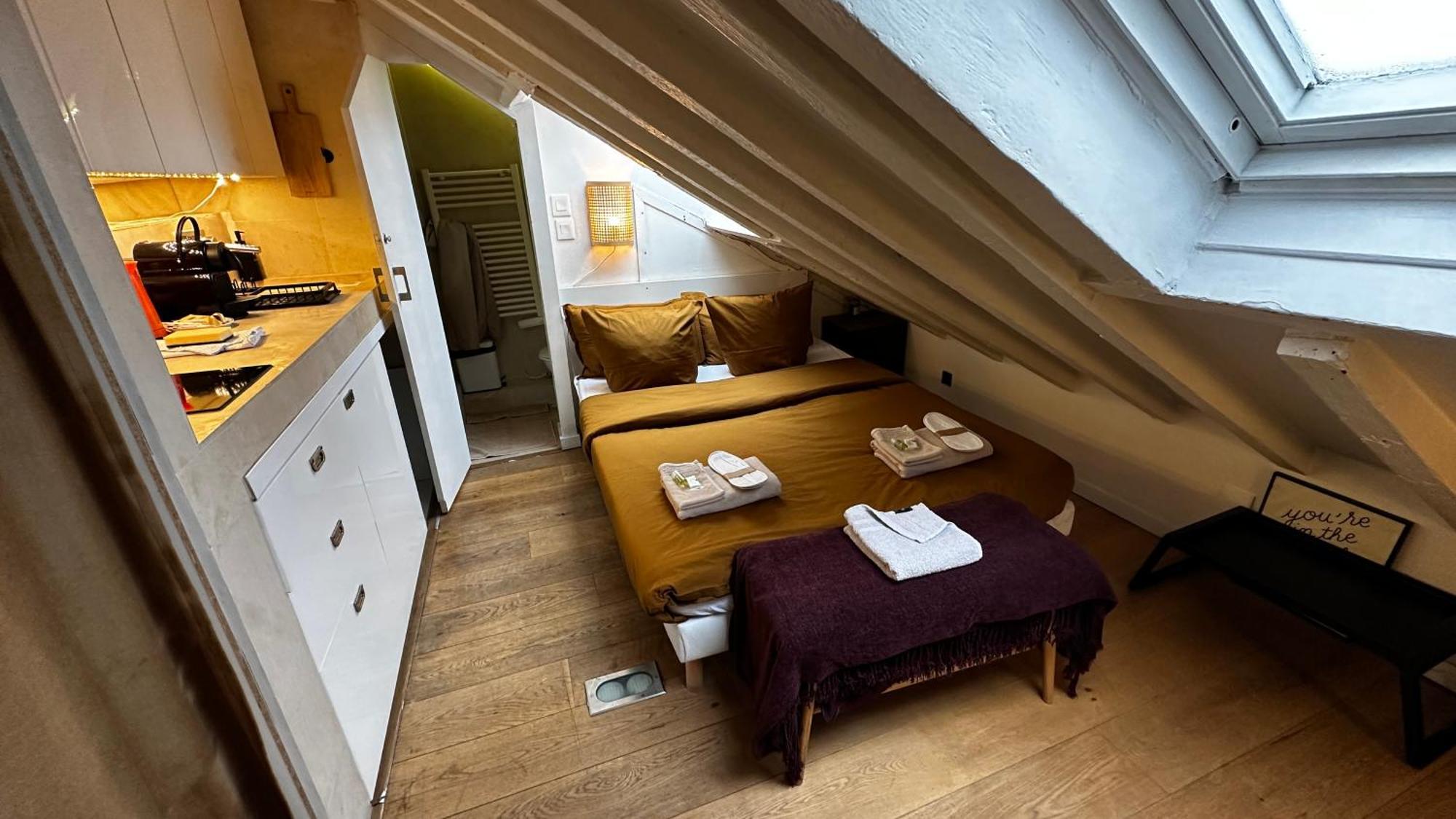 Апартаменти Marais Rooftop Studio - Metro Filles Du Calvaire Париж Екстер'єр фото